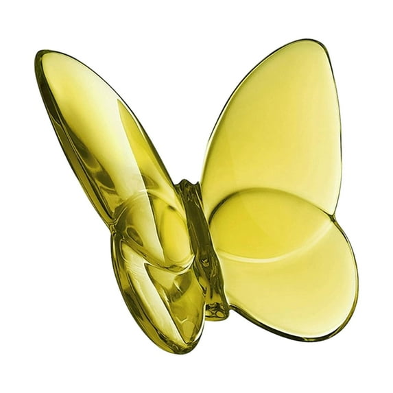 TISHITA Butterfly Statue Animal Figurine Artwork for Home Decor Craft Gift Collection Sculpture Ornament for Housewarming Desk Office Yellow