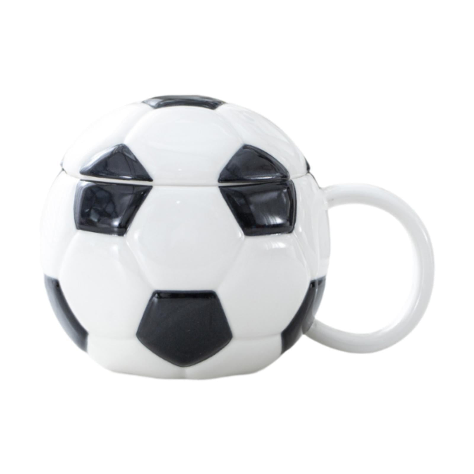 TISHITA Ceramic Coffee Mug Baseball Mug with Lid Gifts for Coaches Fans Football Mug Espresso Latte Mug for Dorm
