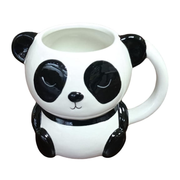 TISHITA Ceramic Coffee Mug Morning Tea Milk Mug 400ml Home Decor Animal Porcelain Cup Adorable Tea Cup for Birthday Gift Lover Couple Panda