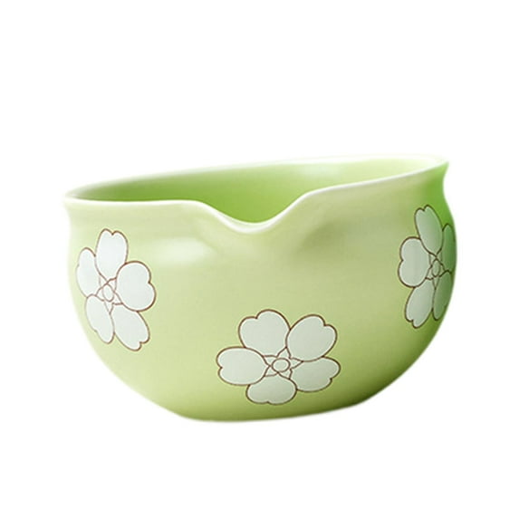 TISHITA Ceramic Matcha Bowl with Spout Matcha Tea Making,Handmade,Tea Ceremony Porcelain Tea Bowl Traditional for Gift C