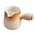 thumbnail image 1 of TISHITA Ceramic Teapot Tea Maker Porcelain Tea Pot with Rope Wrapped Handle for Tea Lovers Gift Home Outdoor Picnic Boiling Hot Water A 800ML, 1 of 8