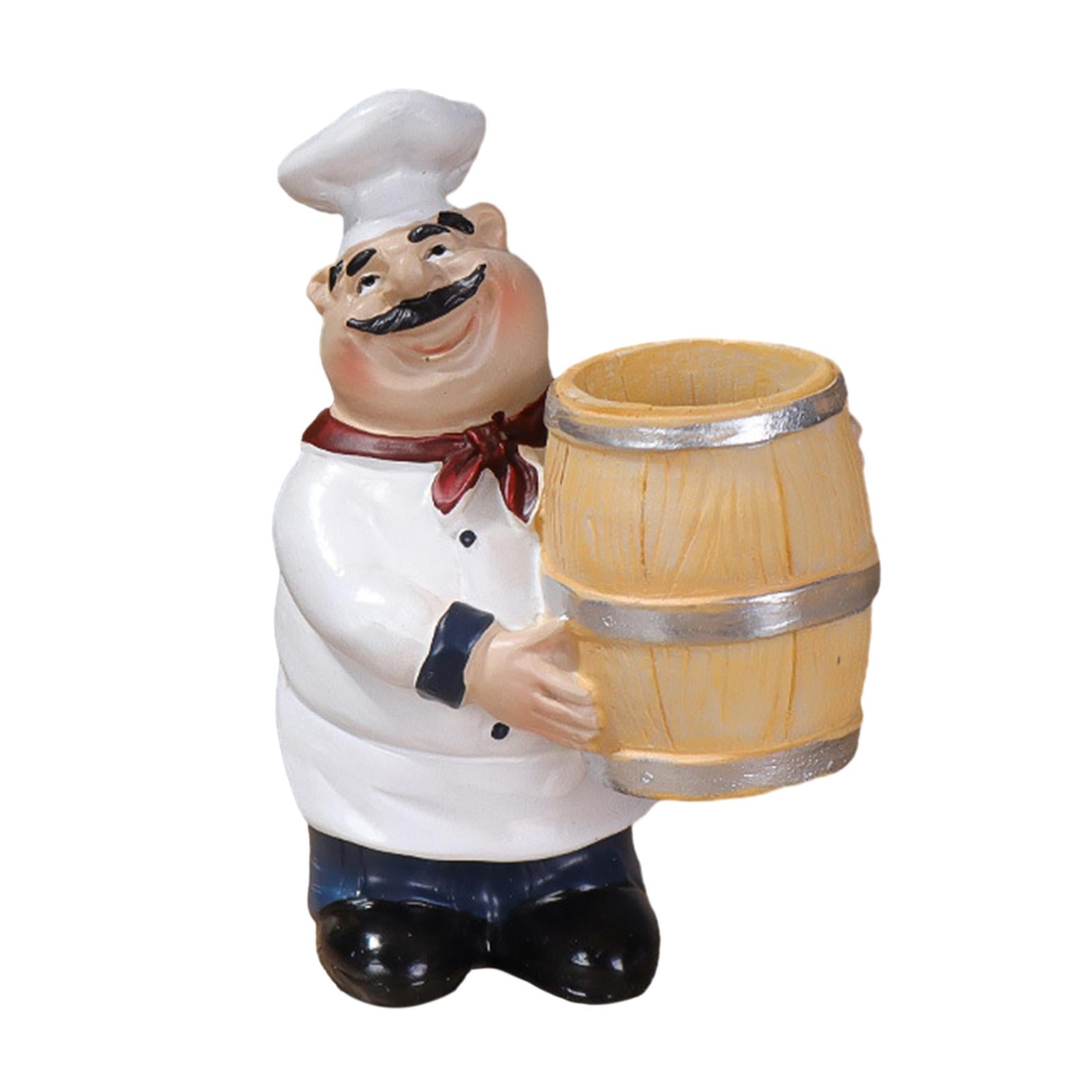 TISHITA Chef Figurine /Chef Decor Statue/ Collectible Craft Chef ...