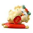 thumbnail image 1 of TISHITA Chinese God of Wealth Dragon Figurine Cai Shen Statue Craft Desk Ornament for Study Room Housewarming Wedding Home Decoration C, 1 of 8