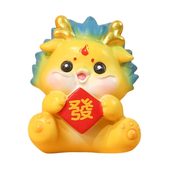 TISHITA Chinese New Year Dragon Figurine Dragon Sculpture Resin Chinese Dragon Statue for Living Room Tabletop Bedroom
