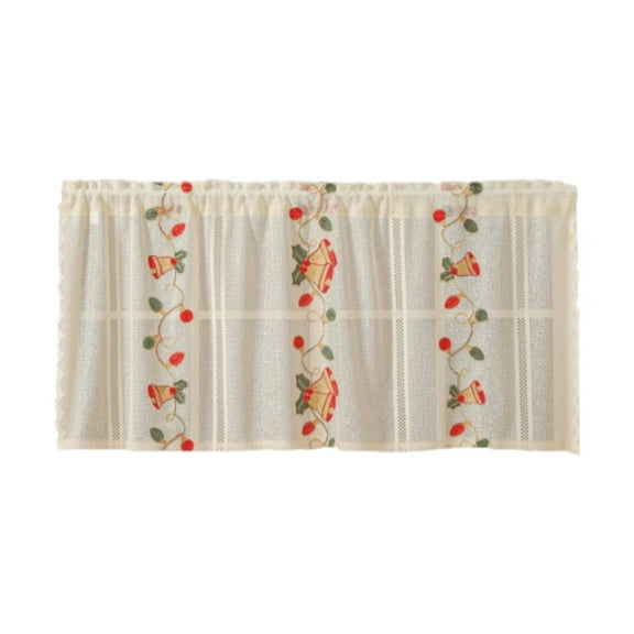 TISHITA Christmas Tablecloth, Rectangle Table Cover, Creative Xams Small Bell Table Decoration for Picnic Kitchen Dinner Harvest Fall