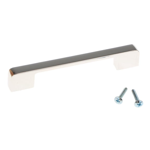 TISHITA Closet Cabinet Drawer Pulls Handle Knob Simple Design , Chrome, 128mm Hole Pitch Chrome 128mm Hole Pitch