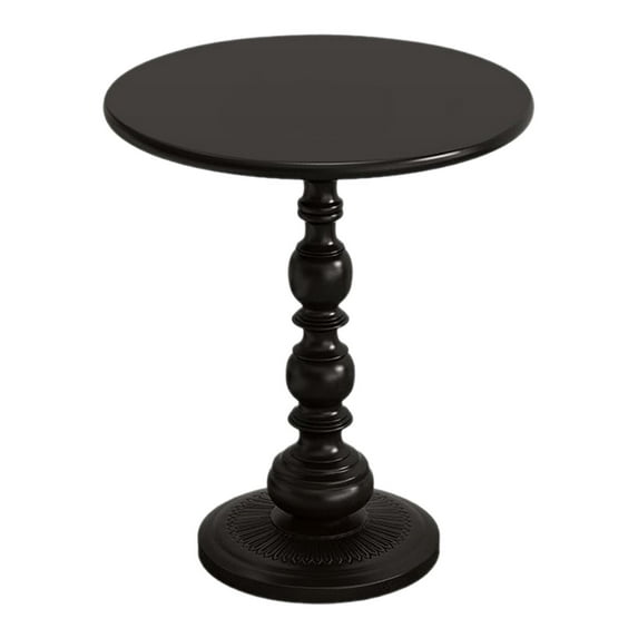 TISHITA Coffee End Tables Side Table Lightweight Sturdy Round Couch Table Small End Table for Indoor and Outdoor Dorm Bedroom Apartmen Black Small