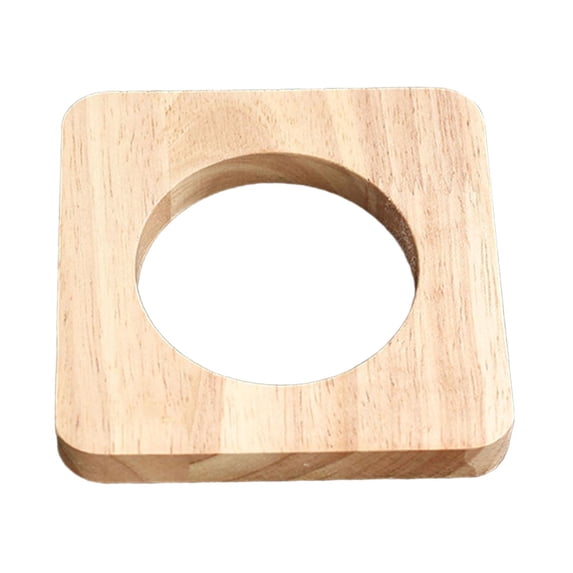 TISHITA Coffee Filter Cup Stand Pour over Coffee Dripper Rack Wooden Classic Sturdy Coffee Cup Holder for Dorm Home Tea Party Friends Yellow
