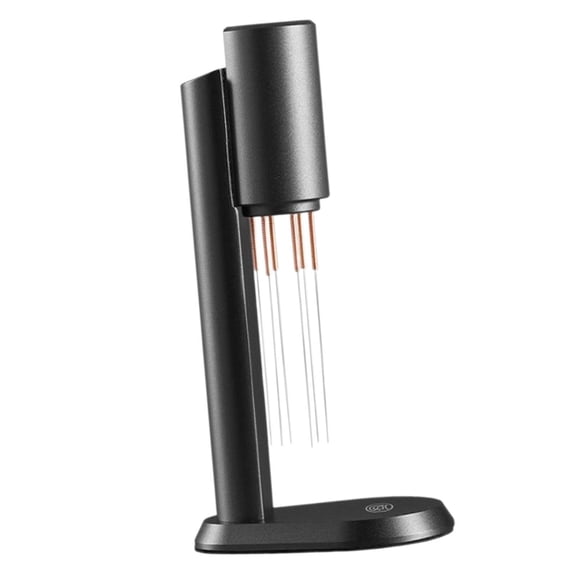 TISHITA Coffee Stirrer 6 Pin Coffee Distributor Heavy Duty 6 Pins Espresso Distribution Tool with Stand Rack for Kitchen Cafe Outdoor