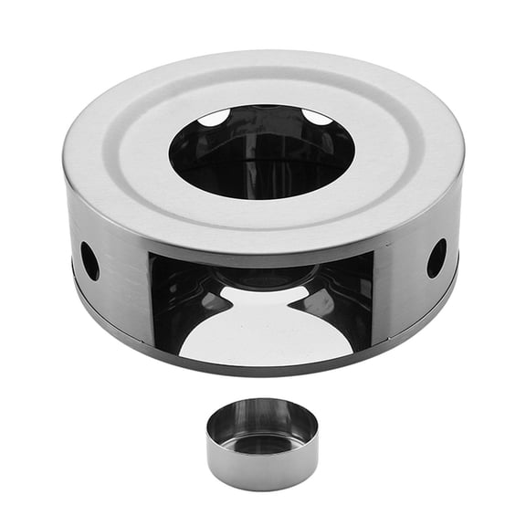 TISHITA Coffee Tea Warmer with Tea Candle Base Pots Warming Use Holiday Gifts Teapot Heating Base Holder for Travel Hotel Hiking Home Round Holes