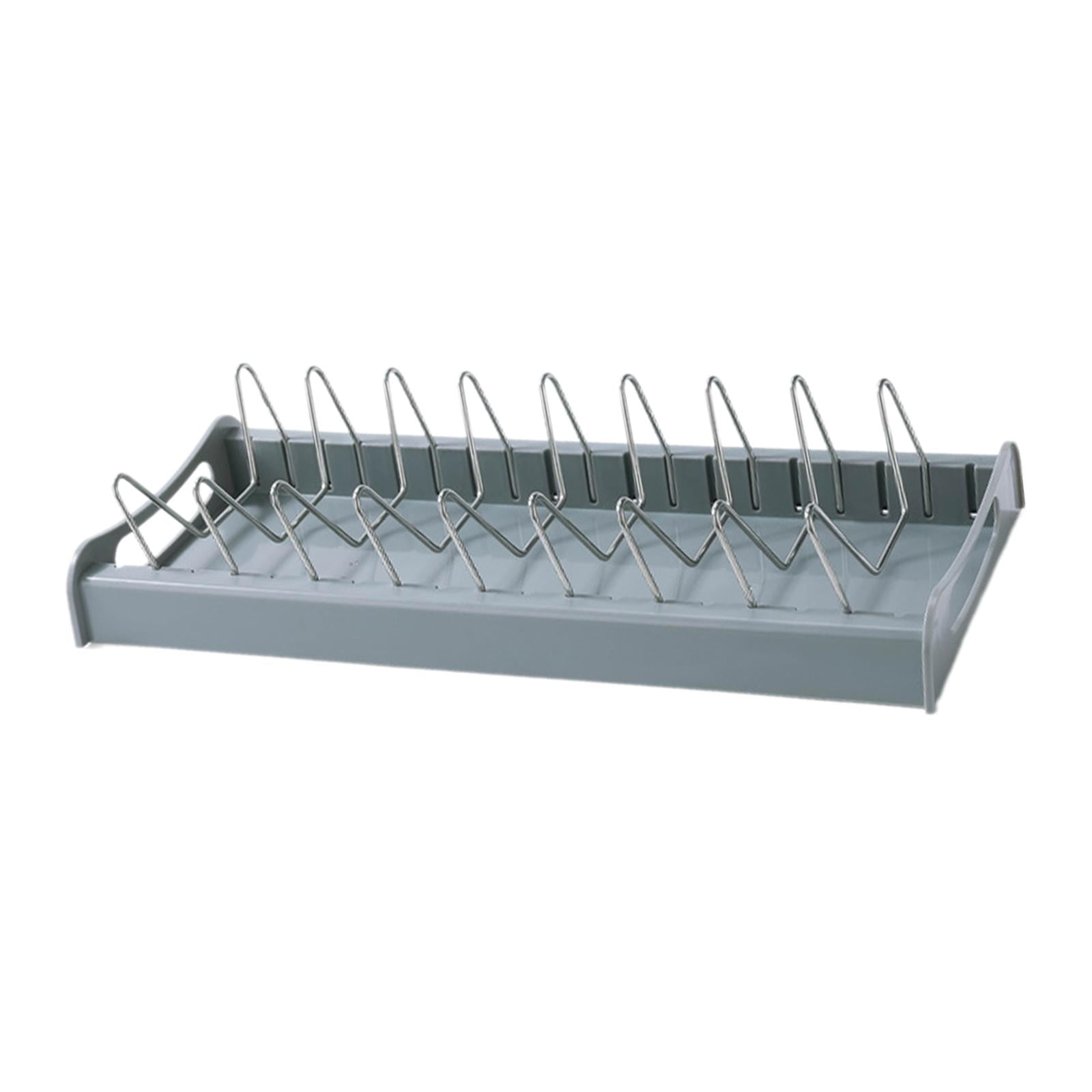 TISHITA Countertop Plate Drying Rack Plate Cradle Organizer Drying ...