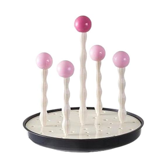TISHITA Cup Drying Holder Mug Cup Organizer Tea Cup Storage Rack Versatile Kitchen Cup Holder Mug Holder for Kitchen Counter Home Bar Red Ball