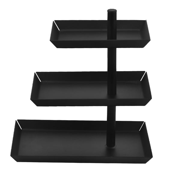 TISHITA Cupcake Stand Cake Stand 3 Tier Gift Display Rack Graceful Pastry Service Tray Display Stand for Anniversary Banquet Supplies Black