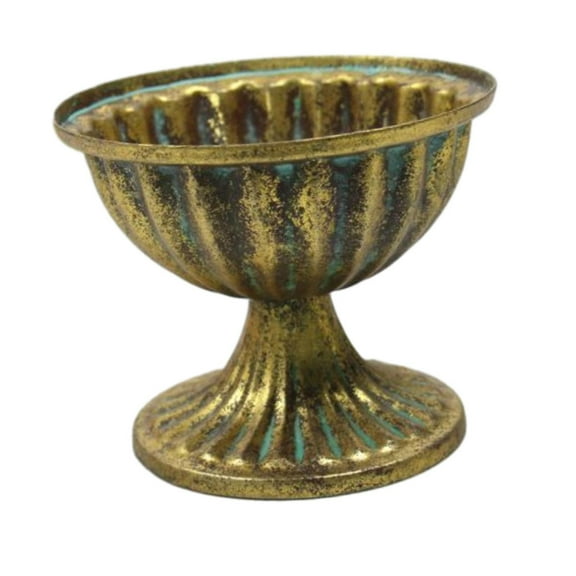 TISHITA Decorative Vase French Urn Planter Ornaments Flower Arranger Basin Flower Pot Small Flowerpot for Restaurant Cafe Decoration antique gold large