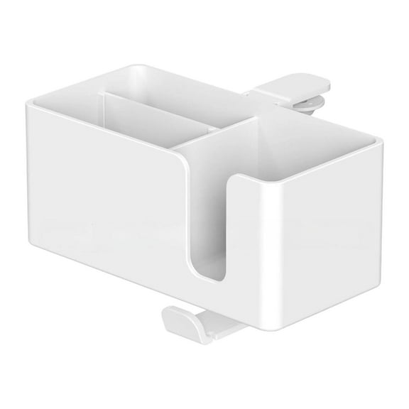 TISHITA Desk Cup Holder Phone Pen Storage Box Hook Minimalist Rotating Headphone Desktop Organizer for Water Bottle Home Table White