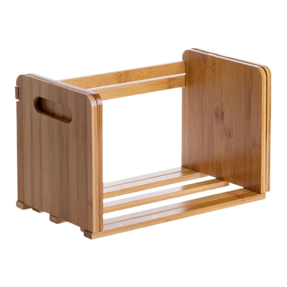 TISHITA Desktop Bookshelf Book Rack Adjustable Lightweight Office Supplies Sturdy Book Holder Display Shelf for Kitchen Bathroom Home