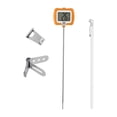 thumbnail image 1 of TISHITA Digital Meat Insert Thermometer Cooking Food Thermometer Waterproof Griddle Accessories Instant Read Long for Beef Oven orange, 1 of 8