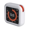 thumbnail image 1 of TISHITA Digital Timer Visual Timer Time Management Tool Home Timer Silent Kitchen Timer Desk Timer for Kitchen Office Kids and Adults White, 1 of 8