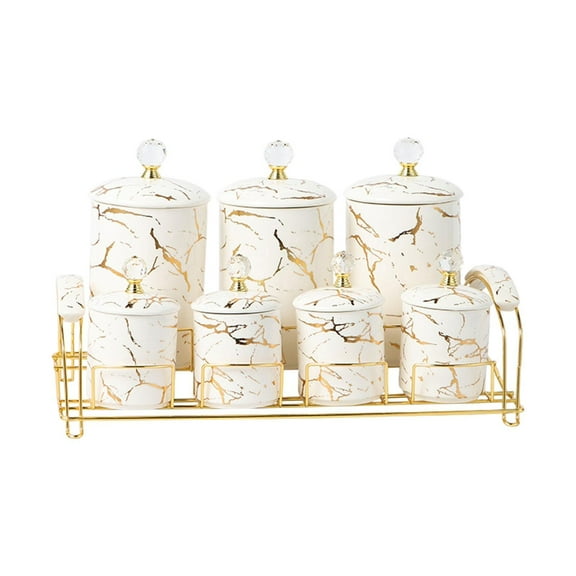 TISHITA Divided Dried Fruit Plates Candy Snack Box Decoration Serving Tray Porcelain Canisters Set Serving Container for Candy Dry Food White