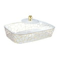 thumbnail image 1 of TISHITA Dried Fruit Plate Serving Platter Snack Storage, with Lid, Utility, Candy Nuts Dish Cookies Organizer for Living Room Picnic 36.5x24x4.8 cm, 1 of 8