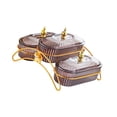 thumbnail image 1 of TISHITA Dried Fruit Salad Plate with Lid Serving Tray for Snack Dried Fruits Cupcake Dark Gray, 1 of 8