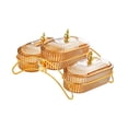 thumbnail image 1 of TISHITA Dried Fruit Salad Plate with Lid Serving Tray for Snack Dried Fruits Cupcake Yellow, 1 of 8