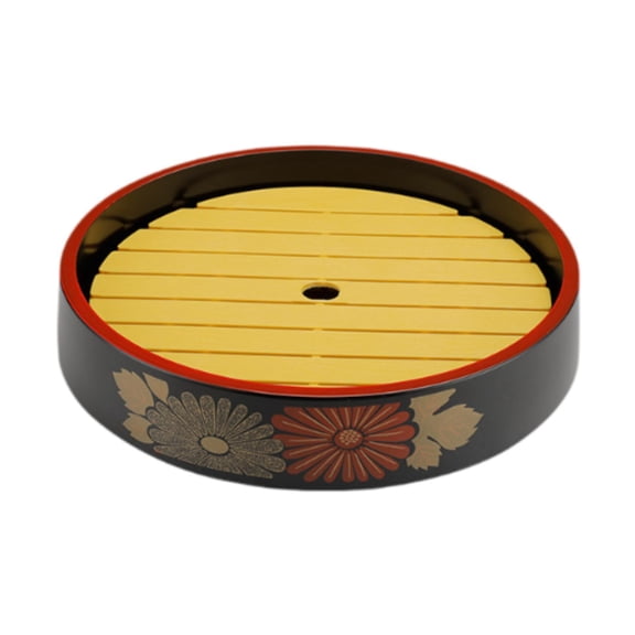TISHITA Dry Ice Tray Serving Plate Sushi Plate Sashimi Tray Practical Sashimi Plate Seafood Dish for Holidays Parties Gatherings Home 33cm