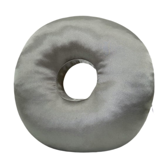 TISHITA Ear Piercing Pillow 30cm Comfortable Breathable Neck Support Removable Ergonomic Invisible Zipper O Shaped Side Sleepers Pillow dark gray