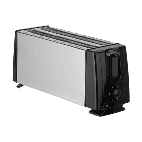TISHITA Electric Breakfast Maker Machine 4 Slices US Plug Adjustable Settings Automatic Waffle Machine for Bagels Puff Pastry
