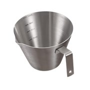 TISHITA Espresso Measuring Cup Pouring Cup 4.06 ounce Espresso Cups with Handle Espresso Accessories for Baking Party Cooking Restaurant argent