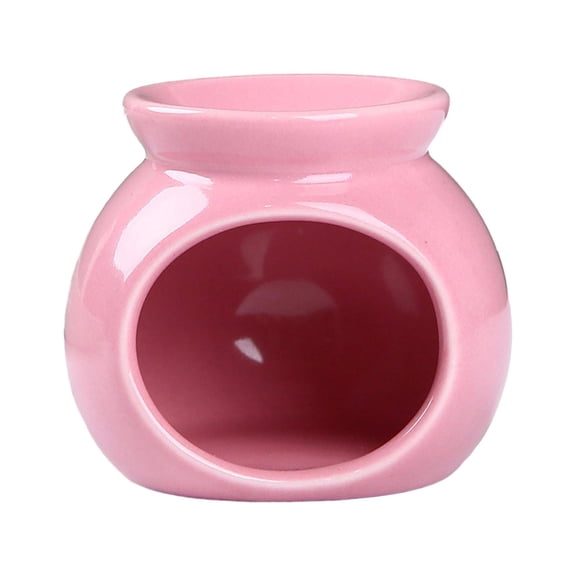 TISHITA Essential Oil Burner Fragrance Wax Melter Candle Holder Scented Oil Burner Porcelain Decorative Suitable for Bedroom Spa Kitchen Balcony Porc Pink