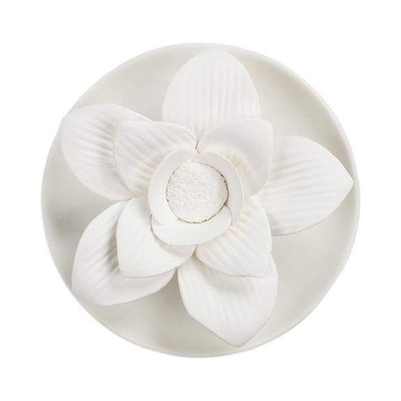 TISHITA Essential Oil Diffuser Porcelain Flower Aroma Diffuser Waterless Diffuser for Travel Hotel Valentine's Day Women Men Birth A