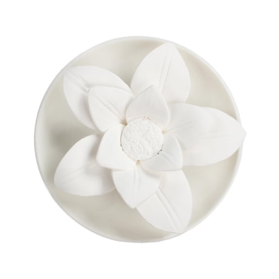 TISHITA Essential Oil Diffuser Porcelain Flower Aroma Diffuser Waterless Diffuser for Travel Hotel Valentine's Day Women Men Birth F