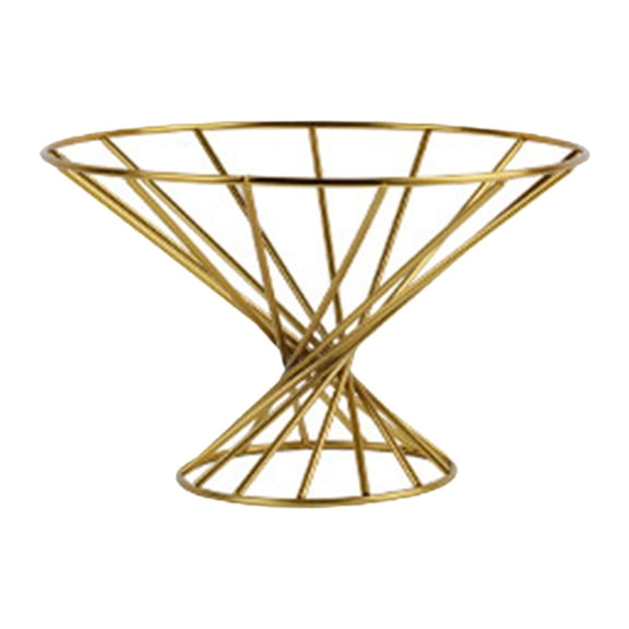 TISHITA European Fruit Basket Home Decor Basket Modern Iron Hollow Fruit Tray Decorative Bowl for Space Saving Container Multipurpose Copper