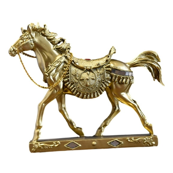 TISHITA Figurine Horse Statue Small Horse Ornament,Decorative Art Ornament Sculpture for Desk Decoration Home Decor Furniture,Bedroom A