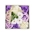 thumbnail image 1 of TISHITA Floral Scented, Soap Flower Box, Simulated Flowers Ornament Flower Bath Soap, Artificial Flower Soap, for Wedding Anniversary Violet, 1 of 8
