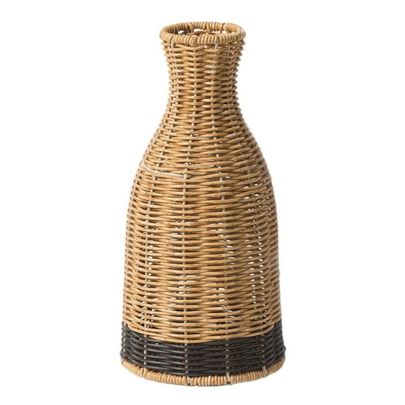 TISHITA Flower Vase Woven Vase Pastoral Boho Simple Decorative Vase Flower Arrangements for Shelf TV Cabinet Entrance Home Brown