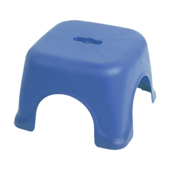 TISHITA Foot Rest Stool Footstool Step Stool Leisure Stool Stable Bathroom Stool Shoe Changing Stool for Playroom Living Room Doorway Blue 27cmx27cmx21cm