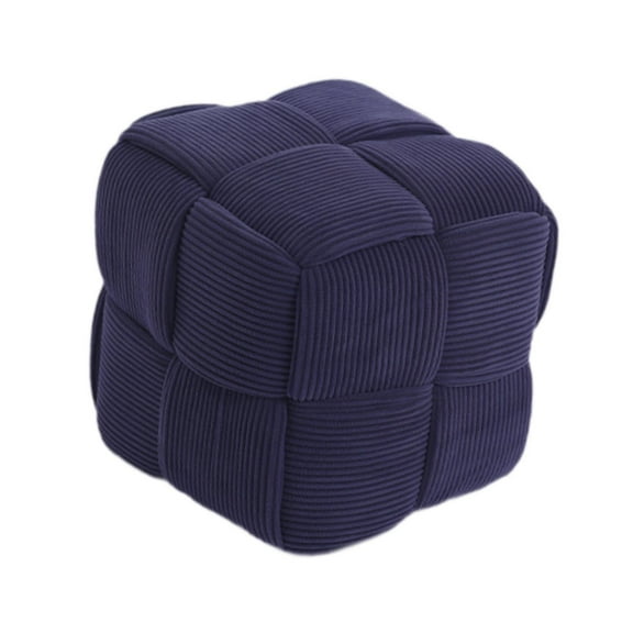 TISHITA Foot Stool Small Footstool Non Slip Stable Modern Protect Wood Floor Foot Rest Low Stool for Entryway Apartment Nursery Couch Blue