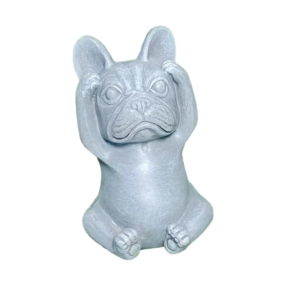 TISHITA French Statue Dog Sculpture Creative Sitting Dog Statue Ornaments for Garden Outdoor Flower Beds Home Decoration Gift Not Listen
