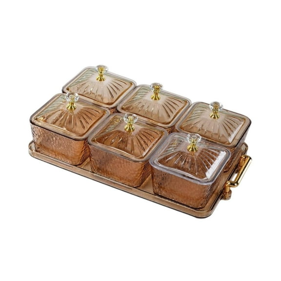 TISHITA Fruit Plate Fruit Platter, Fruit Plate Organizer, Tableware ,Divided Serving Tray Removable Serving Dishes for Snacks Veggies Coffee