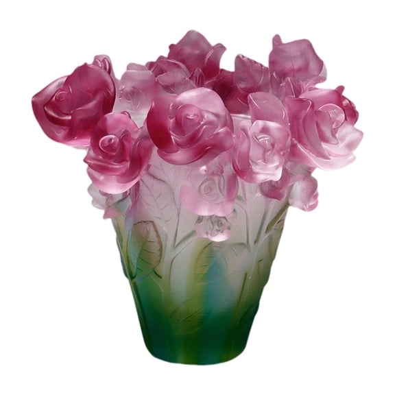 TISHITA Glass Flower Vase Table Heart Nospenvase Flowers Arrangement Decorative Vase for Dining Room Shelf Input Input Home Entrance Decoration Red