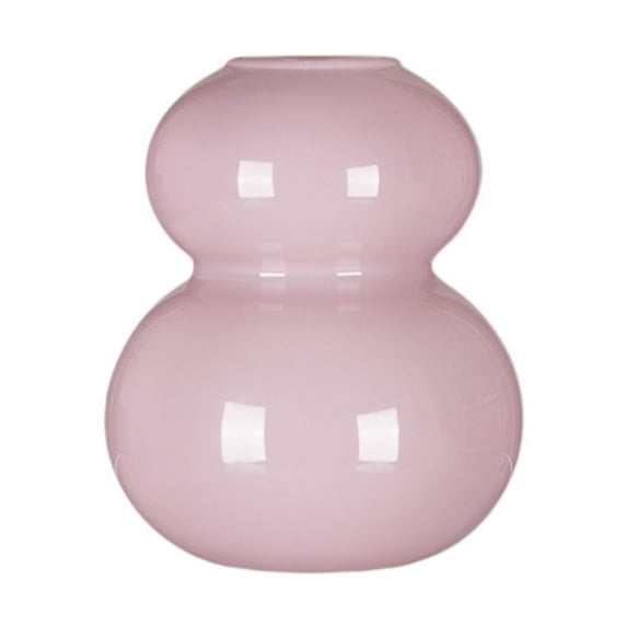 TISHITA Gourd Shaped Flower Vase Decorative Vase Home Decor Tabletop Decoration Floral Arrangement for Living Room Cafe Balcony Table Pink