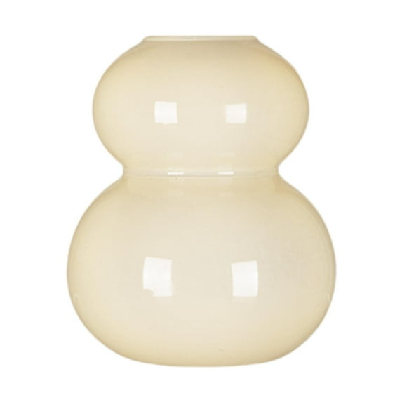 TISHITA Gourd Shaped Flower Vase Decorative Vase Home Decor Tabletop Decoration Floral Arrangement for Living Room Cafe Balcony Table Yellow