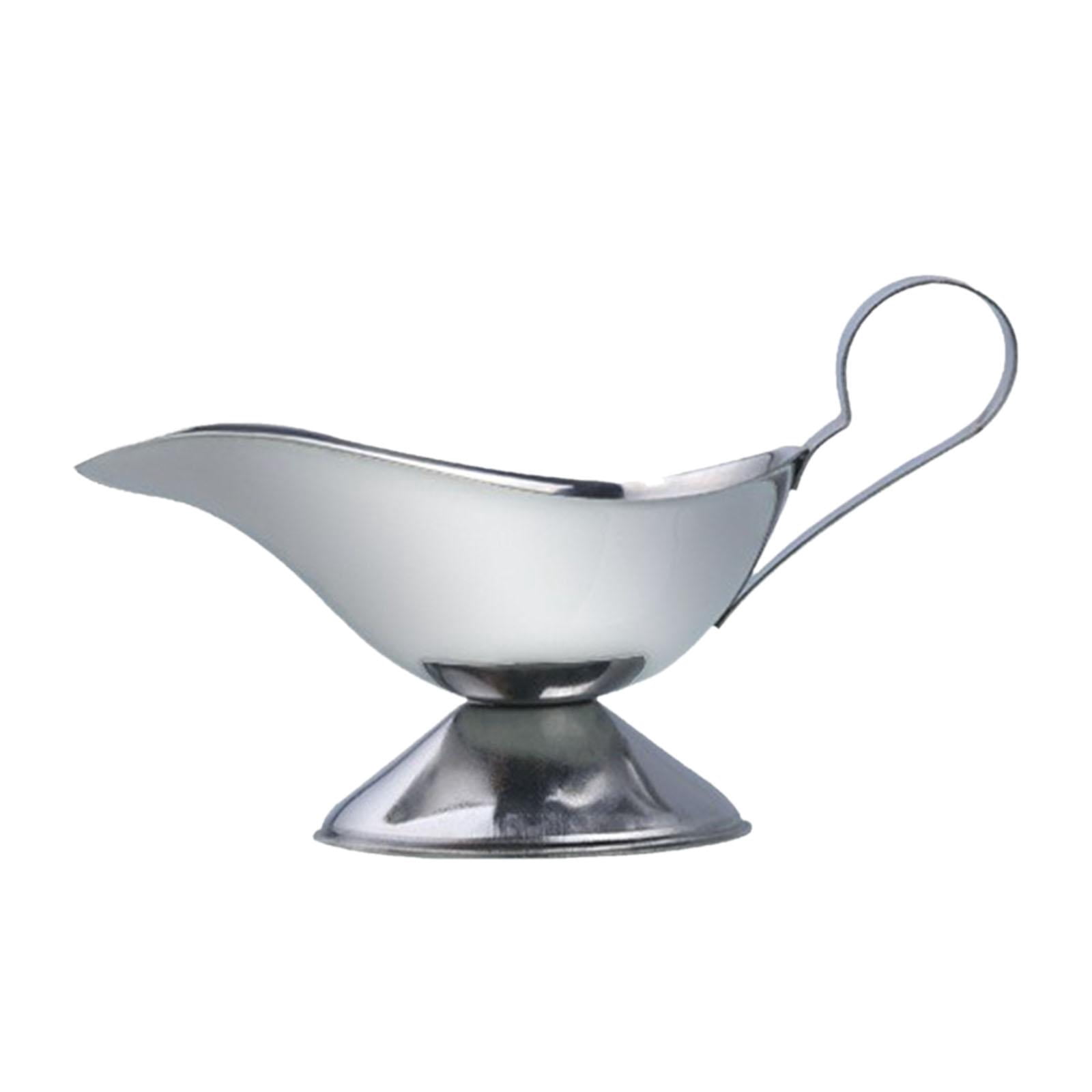 TISHITA Gravy Boat Syrup Jar with Handle Gravy Serving Dish with Handle ...