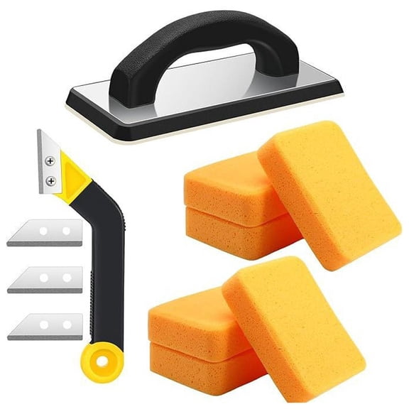 TISHITA Grout Float Set Flooring Tiling Grout Tools Professional Grout Cleaner Grout Removal Tool for Drywall Stucco Masonry Concrete