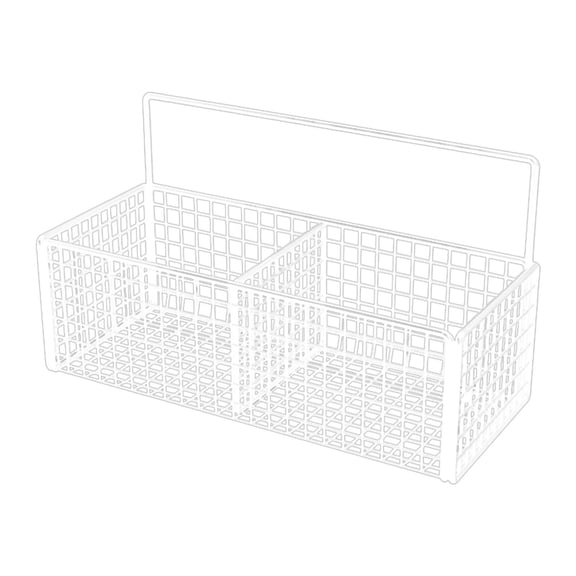 TISHITA Hanging Wall Organizer Basket Wall Mount Fruit Basket for Kitchen RV Laundry 2 grids