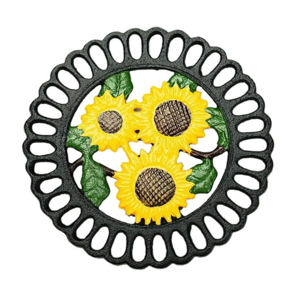 TISHITA Heavy Duty Cast Iron , Hot Pot Holder Pad, Sturdy Hot Plate Pad, Metal Hot Pot Pad for Pot and Pan Teapot Dinning Table