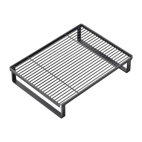 TISHITA Home Utility Shelf Induction Cooker Rack Countertop Microwave Stand Kitchen Gas Rack for Closet Pantry Camping Cupboard Black S