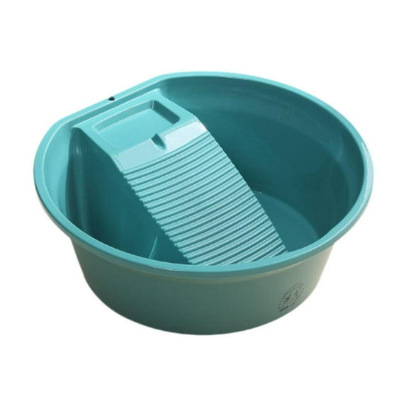 TISHITA Household Washboard Basin, Laundry Tub Basin, Washing Clothes Laundry, Multipurpose Portable Cleaning Basin for Pants Clothes Green
